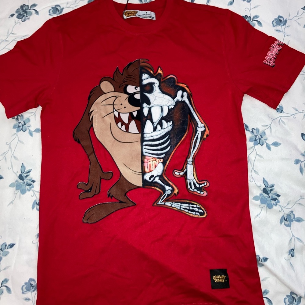Looney Tunes Taz T Shirt - New Men | Color: Red | Size:S